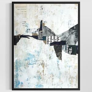 Original Mixed Media Abstract Modern Art Painting 18x24 "Juramentum" Signed